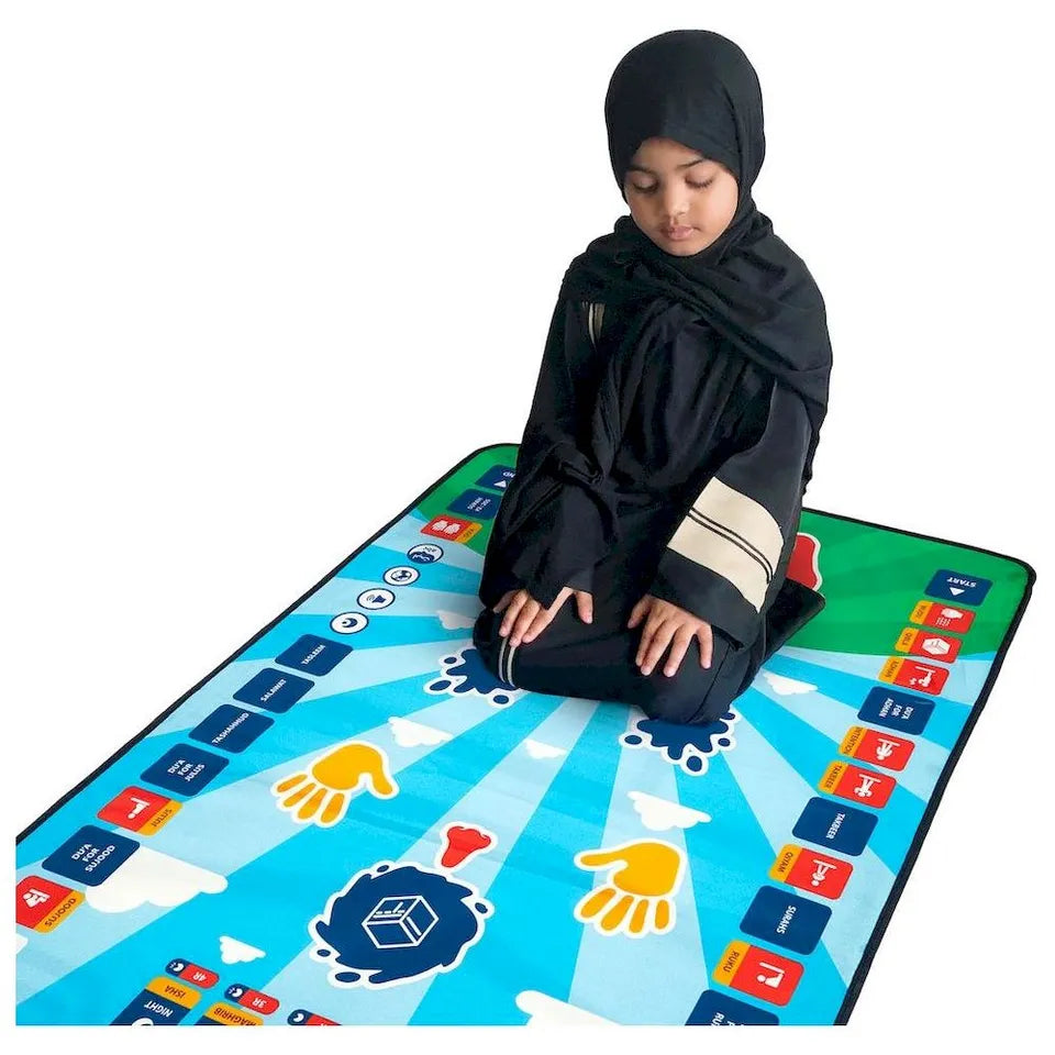 Islamic Salah Mat - Interactive Kids Prayer Mat for Children Education